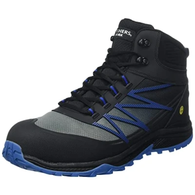 Image de Skechers Puxal Firmle ESD Composite Safey Toe Shoe, Chaussure de sécurité Homme, Noir Bleu, 41.5 EU