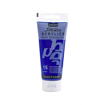 Image de Pébéo 837015 Studio Acrylique Tube Bleu Outremer Foncé 100 ml