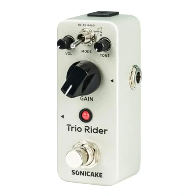 Image de SONICAKE Pédale Overdrive Analogique Effets Guitare Classique 3 Modes Buffered Bypass Trio Rider