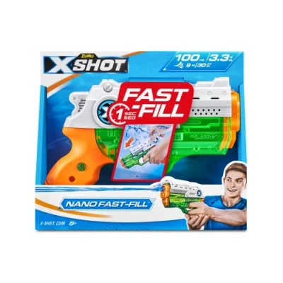 Image de ZURU XSHOT Fast Fill Nano Water Blaster Pistolet à Eau Jeu de Plein air Remplissage Rapide Tire jusqu&#039;à 9 m 56333 2023