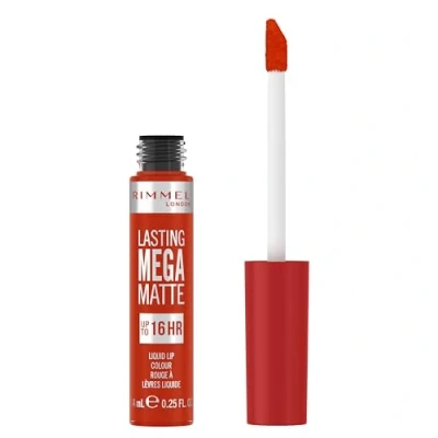 Image de Rimmel London Lasting Mega Matte Liquid Lipstick, Long Lasting, Hydrating, Vegan Formula 920 Scarlet Flames, 7.4ml