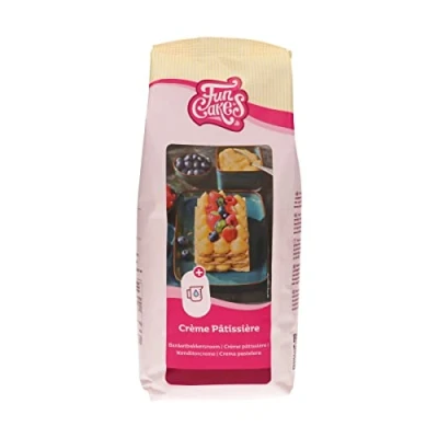 Image de FunCakes Mix pour Crème Pâtissière, Facile à utiliser, pâtissière délicieuse garnir les gâteaux, cupcakes et autres friandises, Ajoutez uniquement de l&#039;eau, Halal. 1 kg