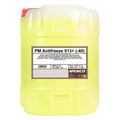 Image de PEMCO Antifreeze 913+ 40 PM0914 20 Antigel G13 jaune