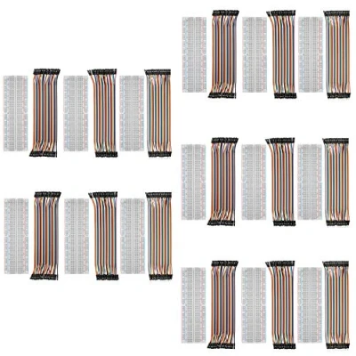 Image de AZDelivery 5X Breadboard Kit 3X Jumper Wire m2m/f2m/f2f + Set de 3 MB102 Breadbord Compatible avec Arduino et Raspberry Pi incluant E Book!