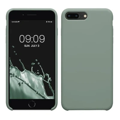 Image de kwmobile Housse Compatible avec Apple iPhone 7 Plus/iPhone 8 Plus Coque de téléphone Protection Souple en TPU Silicone Vert fumé