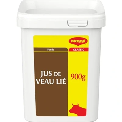 Image de MAGGI PROFESSIONAL Jus de Veau Lié Déshydraté Sauce Base Cuisson Boîte 900g pour 18L à 36L