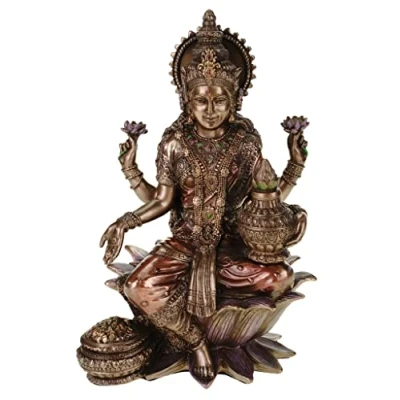 Image de Lakshmi, déesse hindoue de l&#039;abondance, la sagesse et du bonheur Figurine Véronese Design
