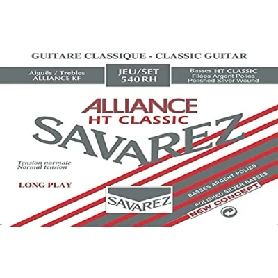 Image de Savarez cordes pour guitare classique Alliance HT Classic 573R simples Sol3 Cristal standard G3 Cristel Simple