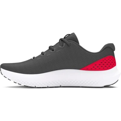 Image de Under Armour Homme UA Charged Surge 4 Chaussures de Course, Castlerock/Red/Red, 47 EU