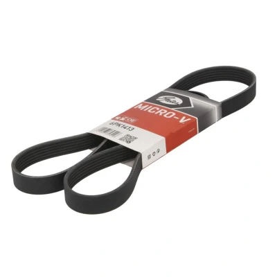 Image de GATES 6PK1413 Courroie Poly V 1413 6 Polyester, EPDM (éthylène propylène diène caoutchouc) RoadMax Value Line RENAULT: 19 II Cabriolet