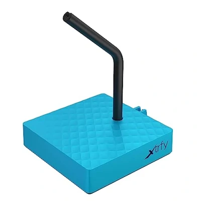 Image de Xtrfy B4, souris Bungee pour plus de confort dans le jeu, support câble flexible gaming, pied d’appui stable, base antidérapante, pratique et compacte, Miami Blue