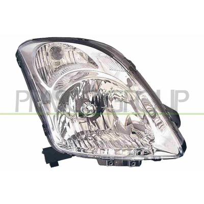 Image de PRASCO SZ0344803 Phares droit H4 chrome sans commande pour correcteur de site projecteur SUZUKI: SWIFT 3