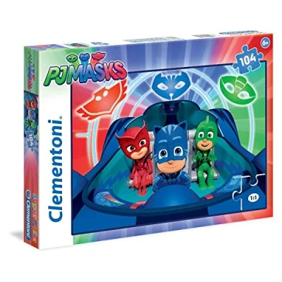 Image de Clementoni PJ Masks Supercolor Puzzle, 27092, Multicolore, 104 Pezzi