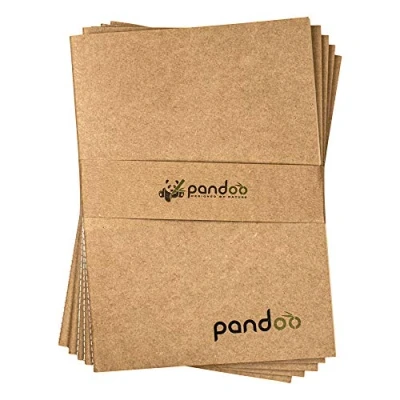 Image de pandoo Lot de 5 carnets vierges au format A4, en fibres bambou, Bullet Journal, carnet notes, 40 feuilles