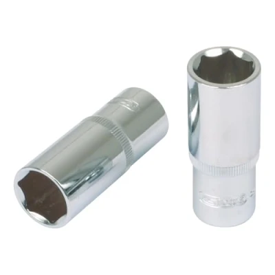 Image de KS Tools 918.3842 Douille longue 6 pans 3/8&quot; 22mm Gamme CHROMEplus En Chrome Vanadium Finition chromée