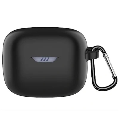 Image de GIOPUEY Étuis pour JBL Tune Buds, Coque Silicone, Poids léger, Antichoc, Portable Noir