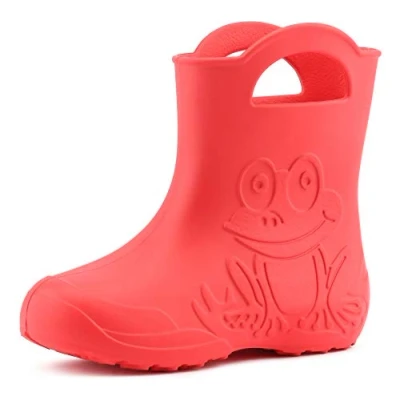 Image de Ladeheid Bottes en caoutchouc pour enfants, Taille: 22 23, Korall Matière synthétique