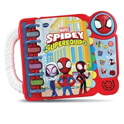 Image de VTech 80 552322 su superequipo J&#039;apprends à Lire avec Spidey et sa Super équipe, Livre éducatif, Jouet pour Enfants + 3 Ans, Version ESP, 552322, único