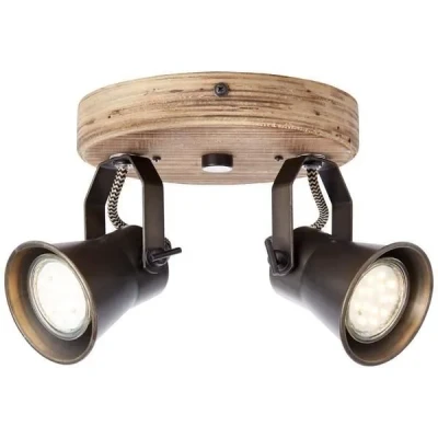 Image de Brilliant Spot pour plafond Seed à 2 lampes, noir