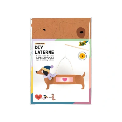 Image de folia Amis Autumn 94203 Kit Friends, env. 10 x 23 33 cm matériel de Bricolage pour Une Lanterne, Personnalisable comme Un Teckel ou Suricate, Papier, Multicolor, 1 Set