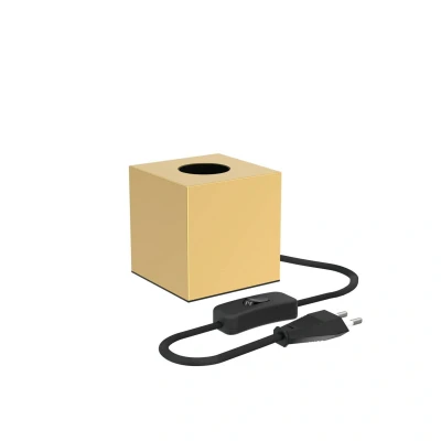 Image de Calex lampe à poser cubique, dorée