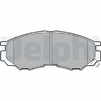 Image de DELPHI LP1010 Jeu de plaquettes frein avec indicateur d&#039;usure tôle anti bruit accessoires MITSUBISHI: L200 III Pick up, Space Wagon II