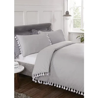 Image de Rapport Parure de lit, Polycoton, Gris, Simple
