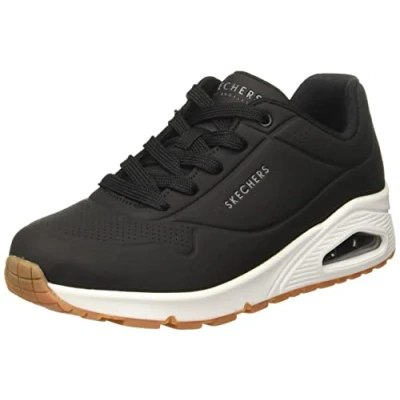 Image de Skechers Sport UNO Baskets basses, Femme, Taille: 39.5, Schwarz blk Matière synthétique