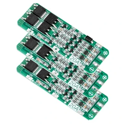 Image de Aideepen 3 pièces 3S 20A Li ION Batterie au Lithium Carte de Chargement PCB BMS Module cellulaire 12,6 V Protection Contre Les surcharges et Courts Circuits