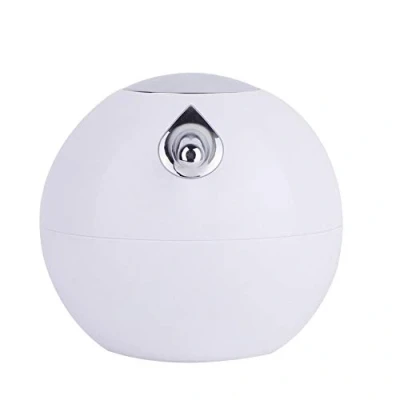 Image de Distributeur de savon, shampoing salle bain en forme boule ronde 380 ml, savon rechargeable pour Home Hotel Lotion Shampooing Container(blanc)