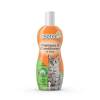Image de Espree Shampooing Naturel et revitalisant en Un pour Chats Aloe Vera &amp; Jojoba 354 ML