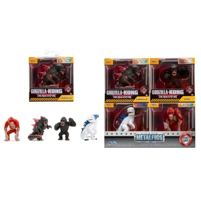 Image de Simba Figurines en métal 7 cm Monsters Godzilla X Kong Assortiment de 4 sur Display Modèles Assortis