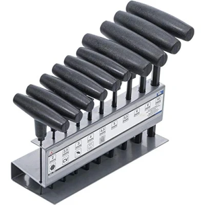 Image de clés à poignée en T BGS TECHNIC 10 BTR Dimensions BTR2 2,5 3 4 4,5 5 5,5 6 8 mm