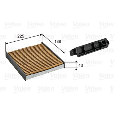 Image de VALEO 701030 Filtre d&#039;habitacle DACIA: Duster SUV, LOGAN I Berline, MCV 2, NISSAN: NV200 / Evalia Minibus, MICRA 3, Van Break