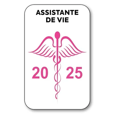 Image de SIGNAL SAFETY Autocollant Sticker Vignette Caducée 2024 pour Pare Brise en Vitrophanie V8 Assistante de Vie