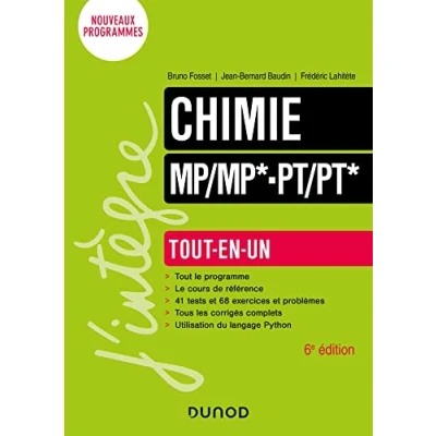 Image de Chimie Tout en un MP/MP* PT/PT* 6e éd. Livre d’occasion Très bon