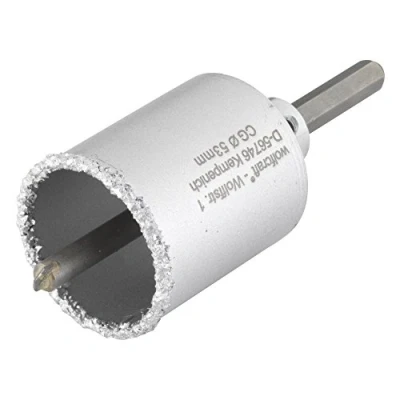 Image de wolfcraft 3895000 Trépan Traversant Multimatériaux CT Diamètre 53 mm Queue 6 Pans Avec Foret Centreur 8