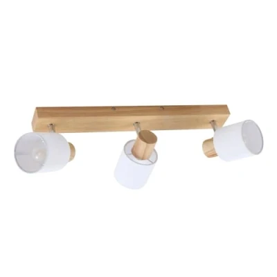 Image de Lindby Spot Wanessa à intensité variable (Moderne) en Marron Bois e. a. pour Salon &amp; Salle manger (à 3 lampes, E14), Lampe encastrable, plafonnier, applique