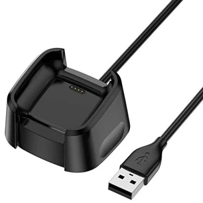 Image de TECHGEAR Câble de Remplacement Chargeur USB Compatible avec Fitbit Versa 2 / SE, Station Recharge pour SE Activité fréquence Cardiaque et Remise en Forme