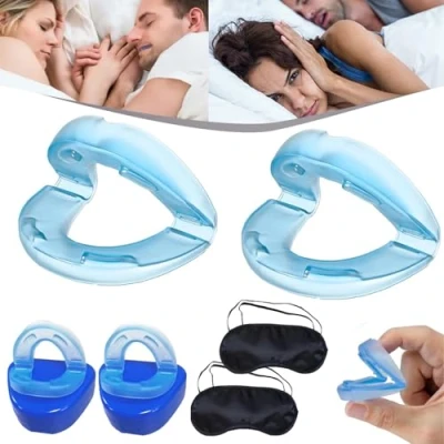 Image de Everdy Anti Ronflement, Dispositif Puissant Efficace Orthese Everdy, Gouttiere Ronflement Soulagement Immédiat Ronflements, Dormez Mieux Que Jamais (2Pcs)