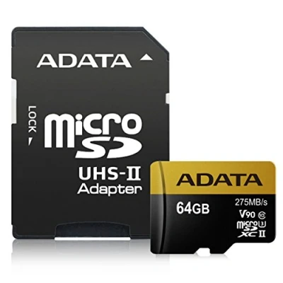 Image de ADATA Premier ONE V90 64 Go MicroSDXC UHS II Classe 10 Neuf