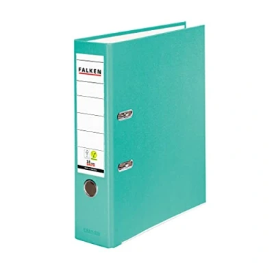 Image de Falken Classeur Rigide Largeur du dos : 80 mm. breit Turquoise.