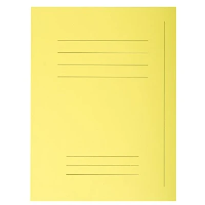Image de Exacompta Réf. 435005E Paquet de 50 chemises rigides imprimées Forever® 220 g/m2 100% recyclées et certifiées Ange Bleu dimensions 24 x 32 cm pour format A4 couleur jaune