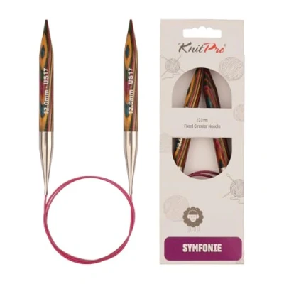Image de KnitPro KP21392 Symphonie Aiguille Circulaire Fixe Bois Multicolore 27 x 1,6 12,5 cm