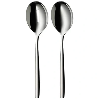 Image de WMF Couverts à Salade en Acier Inoxydable 25 cm, Fourchette Salade, cuillère de Service, Cromargan Poli, Passe au Lave Vaisselle