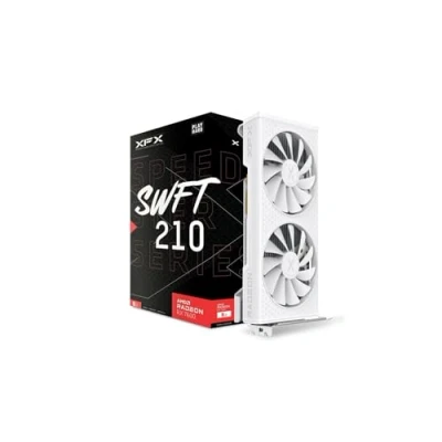Image de XFX Speedster SWFT210 Radeon RX 7600 Carte graphique blanche avec 8 Go GDDR6 HDMI 3 x DP, AMD RDNA 76PSWFTWY