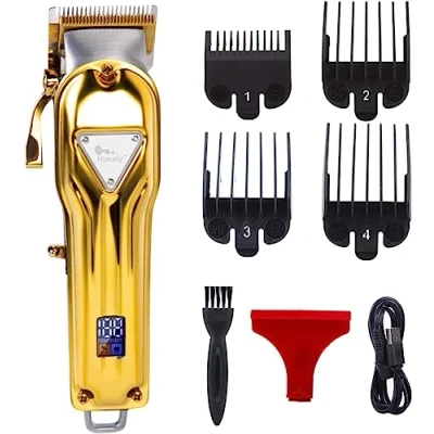 Image de USB Tondeuse Cheveux Hommes, Professionnelle à Barbe avec 4 Peigne de Guidage Sans Fil, Tondeuses Kit pour Homme et usage domestique Rechargeable
