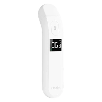 Image de iHealth Thermomètre infrarouge sans contact PT2L, mesure la température de toute famille façon hygiénique, indolore et avec une très grande précision PT2L EU