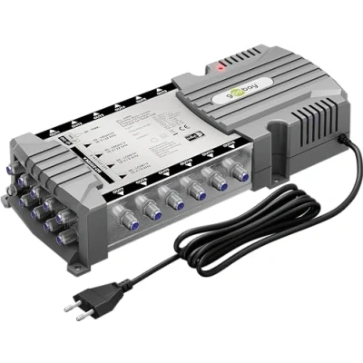 Image de goobay 64881 Commutateur Multiple Satellite Compact / 9 entrées 12 Sorties 4 K, 8 K UHD/Dab+ pour participants
