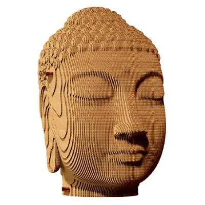 Image de Ensemble de Puzzle 3D CARTONIC Buddha en Carton Le se transforme Une Figure Relief Tous Les âges 79 Piece Cardboard Jigsaw